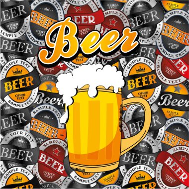 bira Tema illüstrasyon