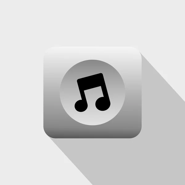 Chanson et icône de la musique — Image vectorielle