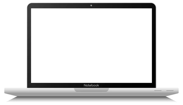 Современный глянцевый ноутбук — стоковый вектор