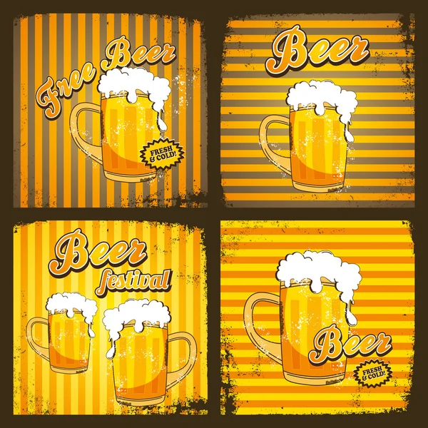 Beer theme illustration — Stock Vector