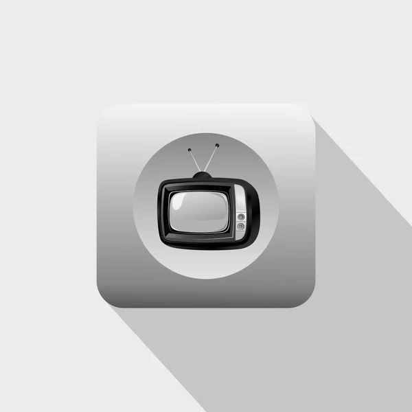 Oude televisie pictogram — Stockvector