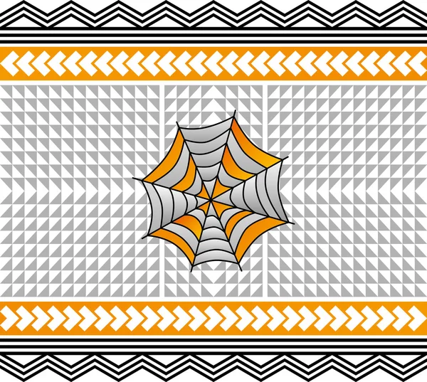 Kleurrijke spiderweb — Stockvector