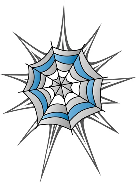 Färgglada spiderweb — Stock vektor