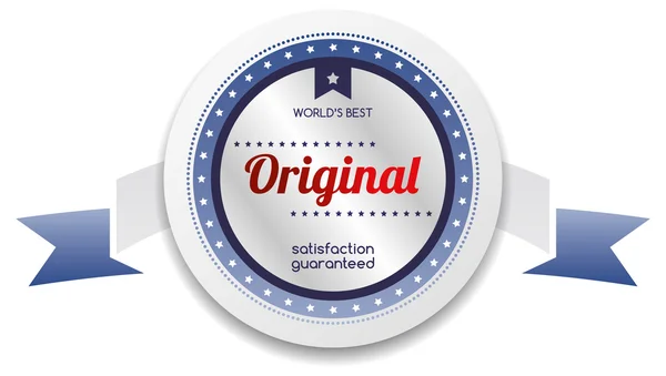 Original product label sticker — Stock Vector