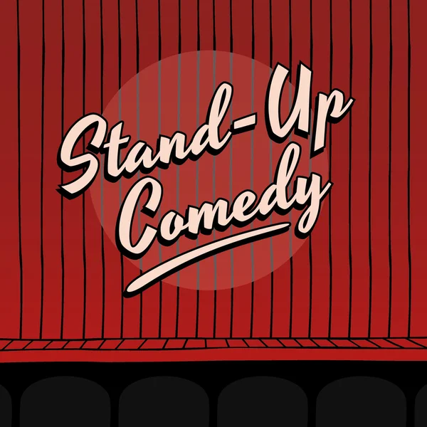 Stand-up-Comedy — Stockvektor