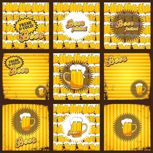 Bier thema illustratie — Stockvector