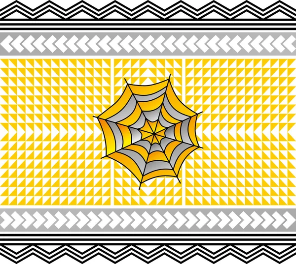 Kleurrijke spiderweb — Stockvector