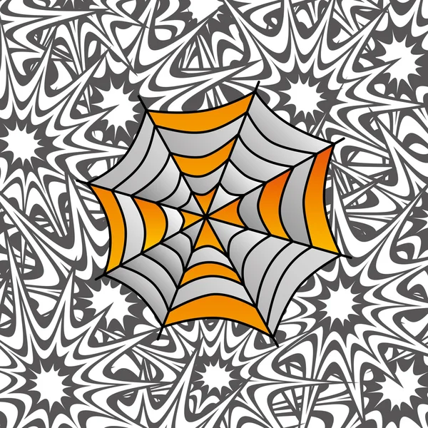 Färg retro spiderweb — Stock vektor