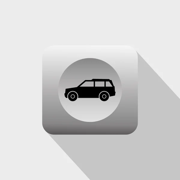 Auto en pictogram — Stockvector