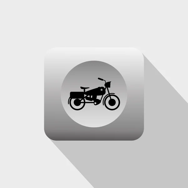 Chopper motorfiets pictogram — Stockvector