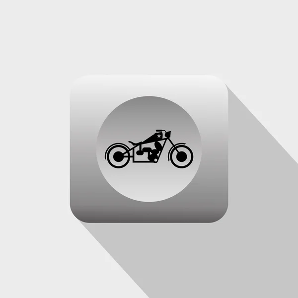 Chopper motorcycle icon — Stock Vector