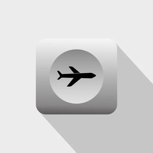 Firma del aeropuerto y tema icono — Vector de stock