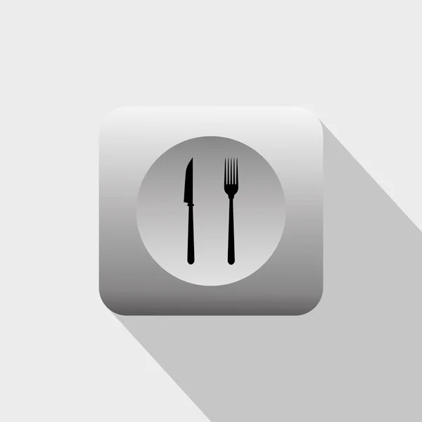 Icono de restaurante y café — Vector de stock