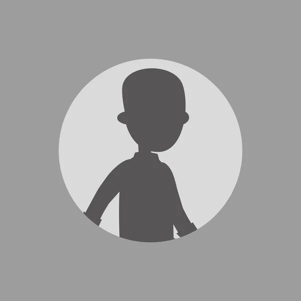 Silhouette avatar portrait image — Image vectorielle