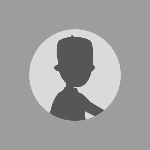 Silhouette avatar portrait image — Image vectorielle