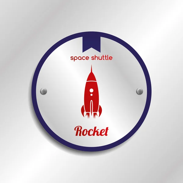 Space shuttle design — Stock Vector