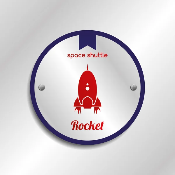 Design dello Space Shuttle — Vettoriale Stock