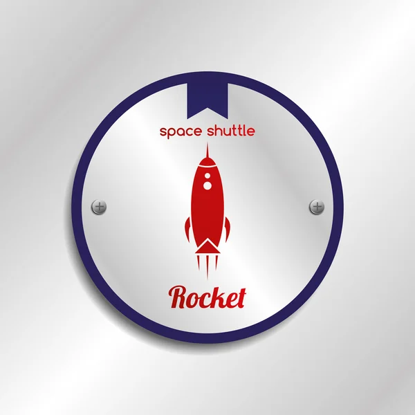 Space shuttle design — Stock Vector