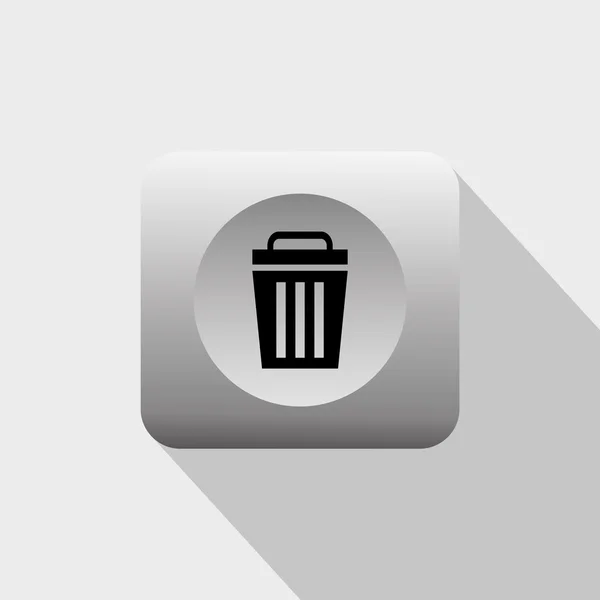 Reycle trash bin icon — стоковый вектор