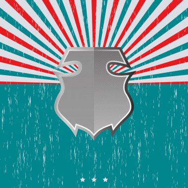 Vintage kalkan şablonu