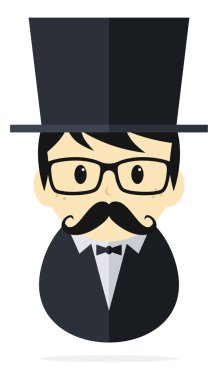 Smokin beyefendi adam