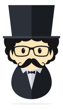 Smokin beyefendi adam