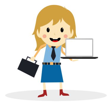 İşkadını sunu bilgisayarına