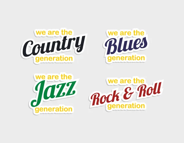 We are music generation set — Stock Vector