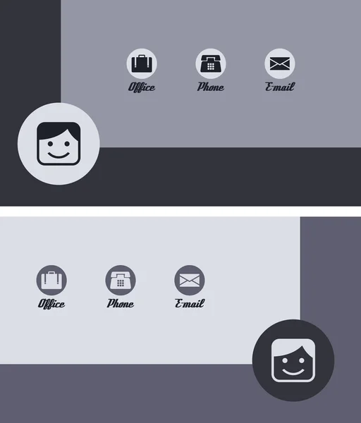 Современные визитные карточки — стоковый вектор