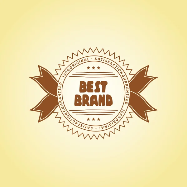 Best brand vintage  label — Stock Vector