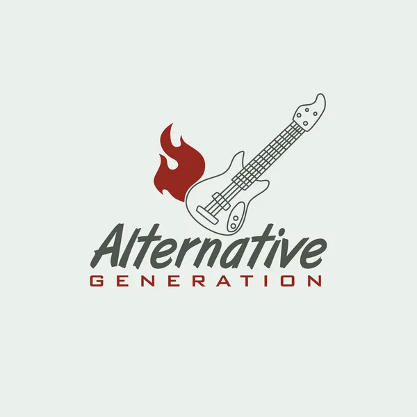 Alternative  music generation — Stock Vector