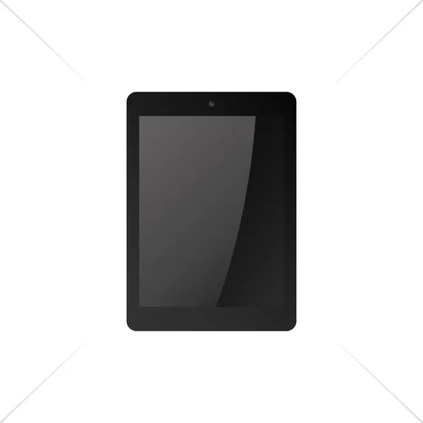 Schwarzes Tablet-Objekt — Stockvektor