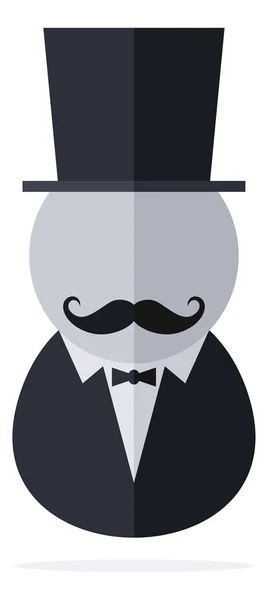 Tuxedo guy  gentleman — Stock Vector