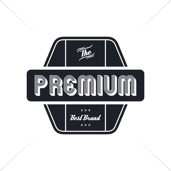 Premium Badge label illustration — Stock Vector