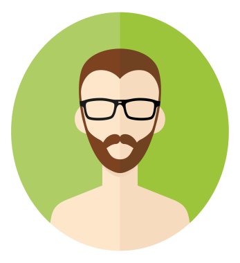 Hipster adam avatar kullanıcı