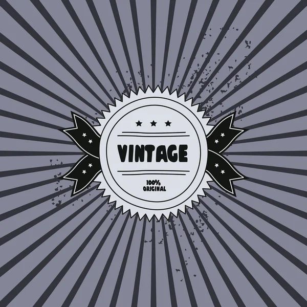 Etiqueta vintage abstrato — Vetor de Stock