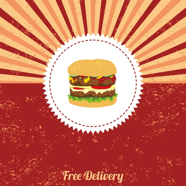 Εκλεκτής ποιότητας πρότυπο Burger — Διανυσματικό Αρχείο