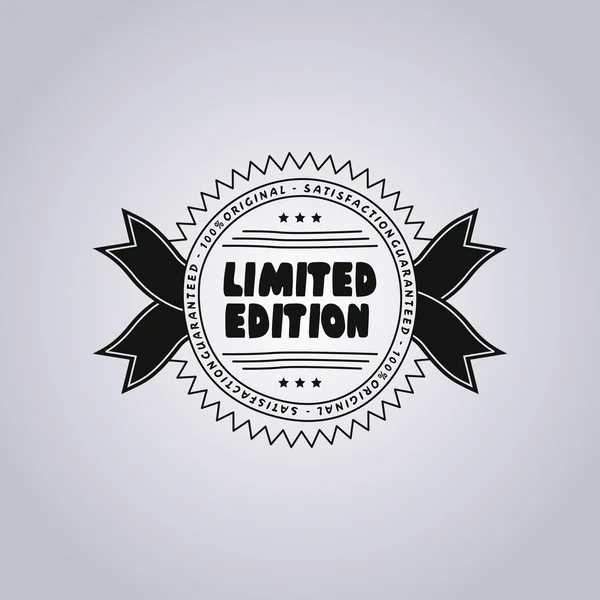 Limited edition vintage label — Stockvector