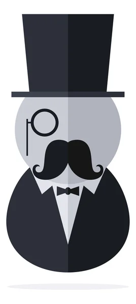 Tuxedo guy  gentleman — Stock Vector