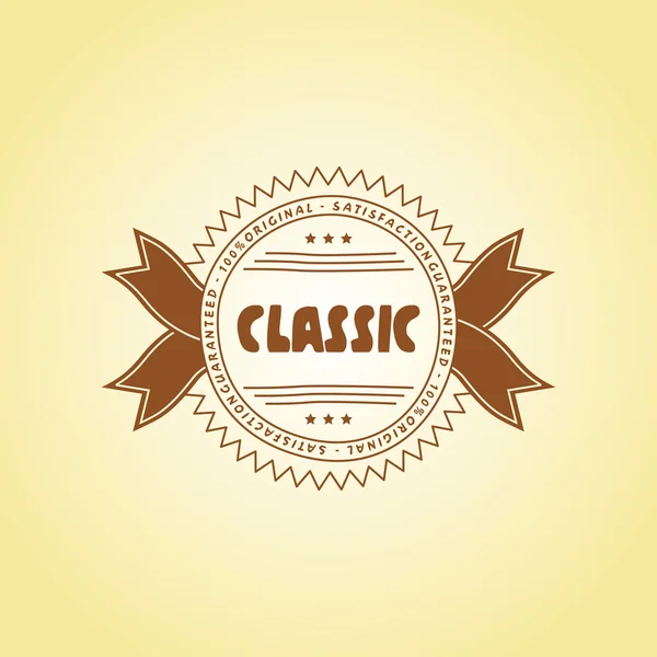 Klasik vintage ürün etiketi — Stok Vektör