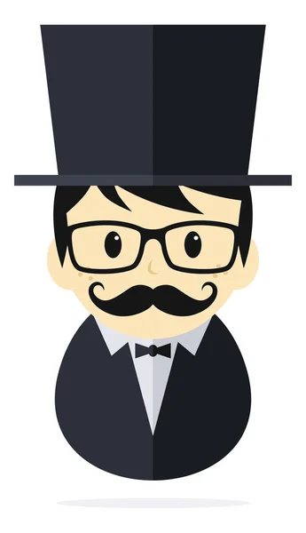 Tuxedo gentleman guy — Stock Vector