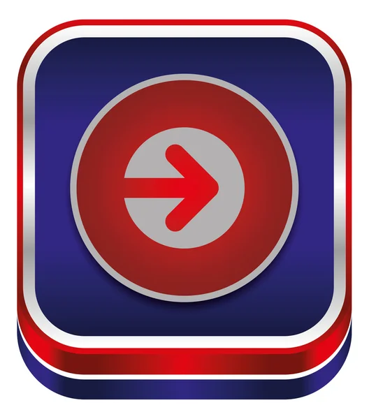 Icono de botón de flecha — Vector de stock