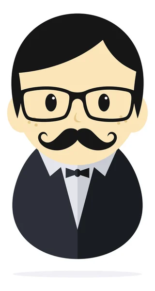 Gentleman  tuxedo guy — Stock Vector