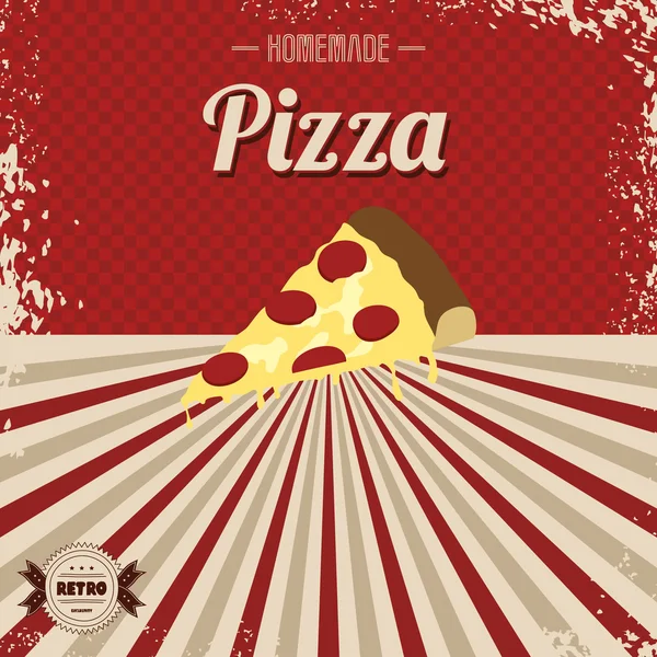 Modèle de restauration rapide pizza — Image vectorielle