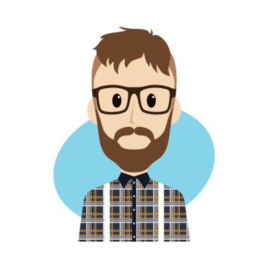 Cool adam çizgi film karakteri