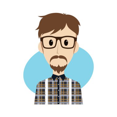 Cool adam çizgi film karakteri