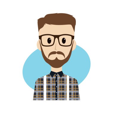 Cool adam çizgi film karakteri