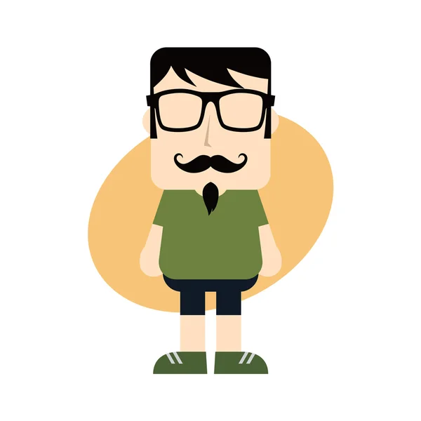 Cartoon-Hipster — Stockvektor