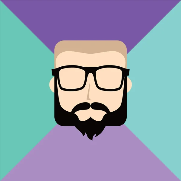 Gentleman cartoon karakter avatar — Stockvector