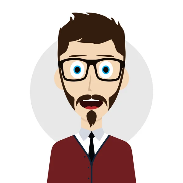 Lachen Cartoon Guy — Stockvector